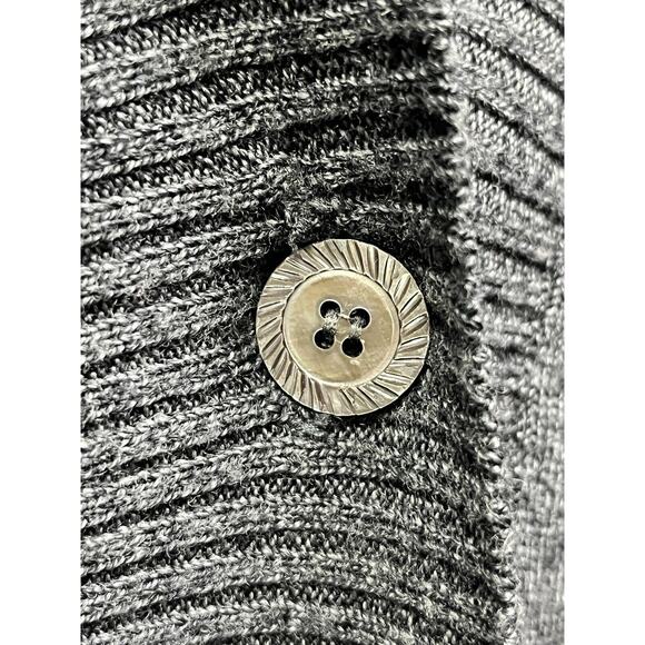 Territory Ahead Cardigan Womens Large Gray wool Longline Sweater Pockets Buttons - Picture 6 of 6
